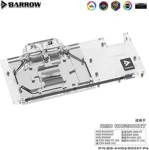 Barrow BS-AMD6900XT-PA A-RGB full coverage GPU Water Block for AMD 6900XT Aurora