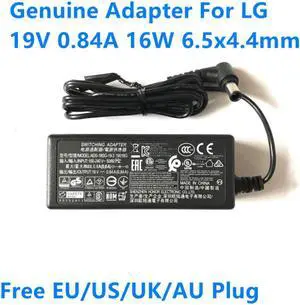 19V 0.84A 16W 6.5x4.4mm AC Adapter For LG 19M38A 19M38D 22MK400A ADS-18FSG-19 EAY63032003 LCAP36-E LCAP60-C Charger