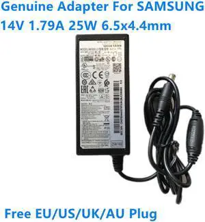 14V 1.786A 1.79A 25W A2514_DSM A2514_FPN AC Adapter For SAMSUNG HW-F450 S24D300H S22C S23C S24C S27C LCD Monitor Charger