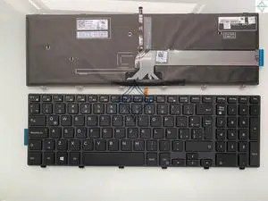 for Dell 15 3000 5000 5551 5559 5542 5543 5545  5547 5548 3559 3541 3542 17-5000 LA latin SP Spanish Laptop Keyboard Backlit