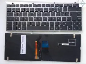 for Hasee K350C K3 K350S K360E with gray frame backlit SP spanish laptop keyboard Teclado MP-13C26E0J4302 6-80-W23D0-160-1