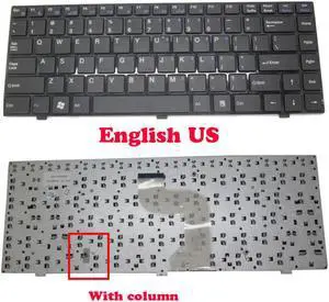 Keyboard For BenQ V41 V41C V43 V46 V1313BGCS1 63411201500040 English US DH1409 V41-DC30B V41-DC30S Black Frame With column