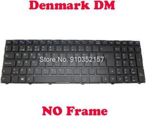 Laptop Keyboard For CLEVO WA50SFQ W950AU W950TU W950 W955 MP-13M16DK-430 6-80-WA500-030-1 WA50SRQ WA52SJQ Denmark DM NO Frame