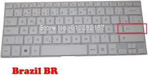 Laptop Keyboard For LG 13U360 AEW73669803 LGM15C26PA-1611 BR Brazil White NO Frame 13U360-E 13U360-L 13UD360 13UD360-L LG13U36