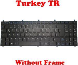 Laptop Keyboard For CLEVO M9800 M980NU MP-08J46TQ-4308W 6-80-M9800-254-1 Turkey TR NO Frame