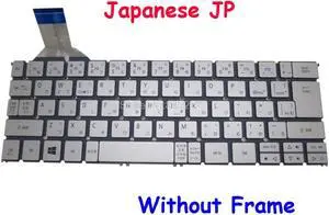 Laptop Keyboard For ACER P3-131 MP-12Q30J06200 13C109707888M P3-171 P3-171-6408 P3-171-6820 Japan JP Silver Without Frame
