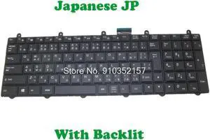 Japanese JP Backlit Keyboard For CLEVO P157SM V132150BJ3 6-80-P17S0-210-3 P170SM P177SM P370SM P370SM3 P375SM P377SM3 P377SMF-A