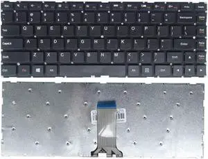 PANSI Laptop Replacement US Layout Keyboard for Lenovo U31-70 U41-70 500S-14ISK S41-35 S41-70 S41-75 Black