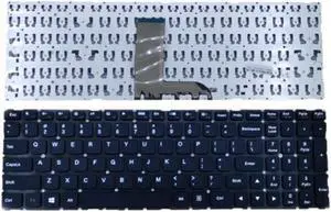 Replacement Laptop US Black Keyboard Without Frame for Lenovo Flex 3 15 1570 1580 Yoga 500-15 500-15ISK 500-15IBD Non-Backlit