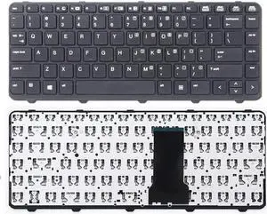 PANSI Replacement Keyboard without Frame for HP ProBook 430 G1 Series Black US Layout