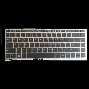 US Backlit Positivo Notebook Keyboard Dns Clevo for HP EliteBook 840 745 G3 745 840 848 G4 836308-001 821177-001 NSK-CY2BV