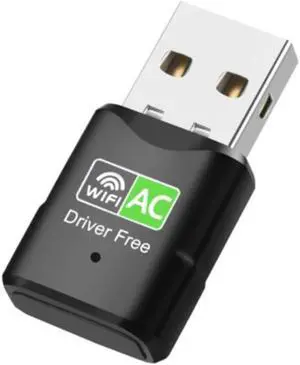 600Mbps 5Ghz 2.4Ghz Wireless Network Card USB Wifi Dongle Adapter USB Dual Band RTL8811 LAN Adapter for Windows Mac/PC