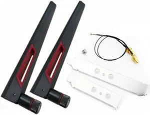 2X8dbi Dual Band M.2 IPEX MHF4 U.Fl Cable To RP-SMA Pigtail Wifi Antenna Set For AX210 AX200 9260 9560 NGFF Card 2X8dbi Dual Band M.2 IPEX MHF4 U.Fl Cable To RP-SMA Pigtail Wifi Antenna Set For AX210 AX200 9260 9560 NGFF Card