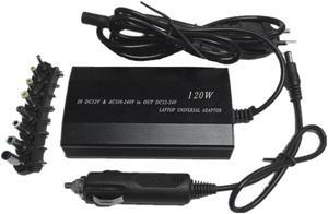 Multifunction Laptop Adapter Power Charger Universal 120W Laptop Car DC Charger Notebook AC Adapter Power-EU Plug
