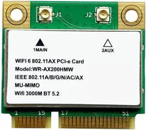 AX200HMW AX3000H Wireless Network Card 2.4G/5G Dual-Band 2974M Wifi6 Bluetooth 5.2 Mini PCI-E Wireless WIFI Module