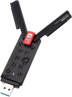1800Mbps WiFi 6 USB 3.0 Dual Band 2.4GHz/5GHz Wireless Network Card Receiving Transmitter Wi-Fi Dongle for PC Laptop