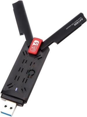 1800Mbps WiFi 6 USB 3.0 Dual Band 2.4GHz/5GHz Wireless Network Card Receiving Transmitter Wi-Fi Dongle for PC Laptop