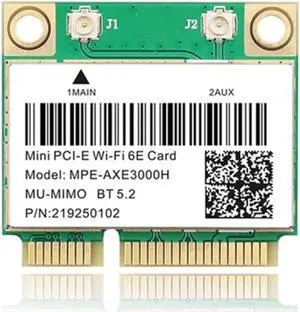 WiFi 6E 2400Mbps AX210 MPE-AXE3000H Wireless Mini PCI-E Card for BT 5.2 802.11AX 2.4G/5G/6Ghz Wlan Network Card Adapter