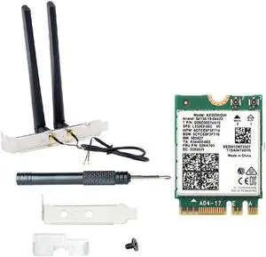Wireless WiFi 6 AX200NGW M.2 Desktop Kit Network Card Adapter 3000Mbps Dual Band BT5.1 NGFF 2230 WiFi Card Wireless WiFi 6 AX200NGW M.2 Desktop Kit Network Card Adapter 3000Mbps Dual Band BT5.1 NGFF 2230 WiFi Card