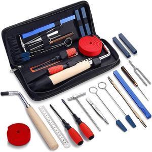 16Pcs Piano Tuning Tool Kit Professional Piano Tuner Kit Universal DIY Piano Tuning Tools Piano Repairing Accessories