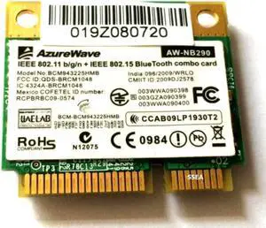 Wholesale Broadcom Bcm943225HMB BCM43225 Internal Wireless Wifi For Bluetooth 3.0 Half Mini PCI-E Card 802.11 N 300M