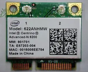 Wholesale wireless card 300Mbps for intel Centrino advanced N 6200 622ANHMW wireless wifi card mini pci-e