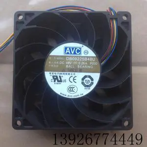For AVC DB09225B48U 48V 0.26A 9 9225 Four Wire PWM Industrial Fan