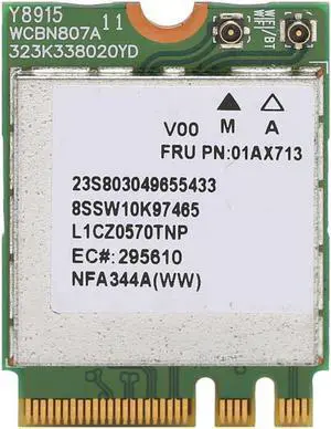 NFA344A M.2 WiFi Card 867Mbps BT 4.0 Wireless Network Card Wifi Card for 710S E470 E475 E570 E575 V310 YOGA 710 720 910 Series
