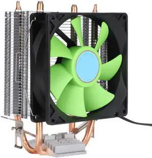 120mm Cooling Fan CPU Cooler Mute Dual Copper Tube Desktop Computer Tower CPU Air Cooled Radiator for AMD AM2/AM3/AM2+/AM3+/AM4