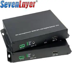 HDMI  Optical transmitter and receiver with USB mouse and keyboard Extender Single Mode Single Fiber 10km 1080P KVM