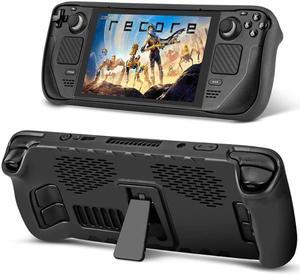Kickstand Soft Shell Storage Protective Case For Valve Steam Deck Kick Stand Game Console Portable Travel Case Cover For Steam