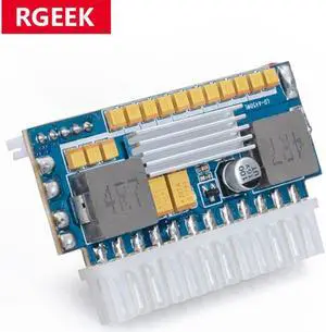 RGEEK 450W 24Pin 12V DC Input Peak 450W Output Realan Mini ITX Pico PSU DC ATX PC Switch DC-DC ATX Power Supply For Computer