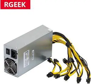 1600W 220V BTC Mining Bitcoin machine Power Supply RSPower PSU High Efficiency for Ethereum ETH Antminer S9 Ebang Avalon