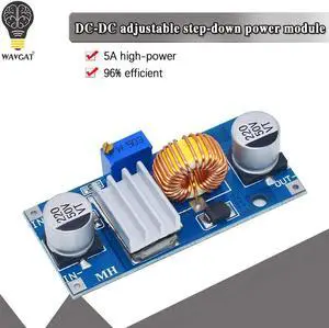 5A XL4015 DC-DC 4-38V to 1.25-36V 24V 12V 9V 5V Step Down Adjustable Power Supply Module LED Lithium Charger With Heat Sink