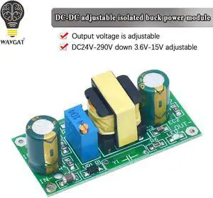 DC-DC Step Down Buck Power Supply Module Adjustable DC DC 22V-290V to 3.6V-15V Isolation Switching Converter Regulator Board DC-DC Step Down Buck Power Supply Module Adjustable DC DC 22V-290V to 3.6V-15V Isolation Switching Converter Regulator Board