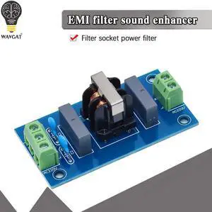 EMI Filter Sound Booster Filter Socket 220V 2A EMI Filter Module Power Board EMI Filter Sound Booster Filter Socket 220V 2A EMI Filter Module Power Board