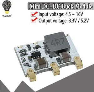 4A Mini DC-DC Buck Converter 6V-16V 9V 12V to 5V 3.3V Step-down Power Voltage Regulator Module Efficiency 98% 4A Mini DC-DC Buck Converter 6V-16V 9V 12V to 5V 3.3V Step-down Power Voltage Regulator Module Efficiency 98%