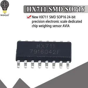 5PCS HX711 SOP-16 HX711 SOP SOP16 SMD  24-Bit Analog-to-Digital Converter (ADC) for Weigh Scales Weight sensor chip