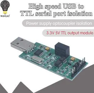 High-speed isolation USB to TTL serial power supply optocoupler isolation 3.3V 5VTTL output CH340 module High-speed isolation USB to TTL serial power supply optocoupler isolation 3.3V 5VTTL output CH340 module