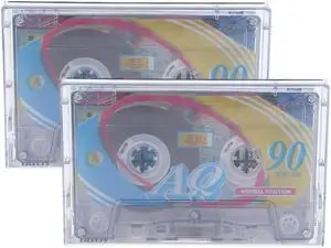 2Pcs/Set Cassette TapesEmpty 60 Minutes Magnetic Audio Tape Professional 90 Minutes for Teaching Recorded