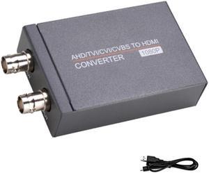 AHD/TVI/C-VI/CVBS to HDMI-compatible Converter, 4 in 1 High Defination Coaxial Camera Video Signal Transfer Conversion YYDS