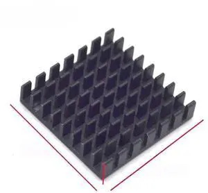 For 50pcs Heat sink 28*28*6MM (black broken groove) radiator For 50pcs Heat sink 28*28*6MM (black broken groove) radiator