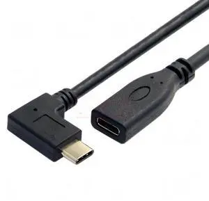 Generic 0,2 meter Reversible Design Typ C USB 3,1 90 grad Männlichen zu USB-C Weiblichen Kabel Extender Cord Universal Generic 0,2 meter Reversible Design Typ C USB 3,1 90 grad Männlichen zu USB-C Weiblichen Kabel Extender Cord Universal