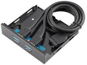 Generic Front panel with 2 USB 3.0 ports, 3.5-inch USB 3.0 hub expansion cable adapter, metal bracket for PC and desktop, innovative Generic Front panel with 2 USB 3.0 ports, 3.5-inch USB 3.0 hub expansion cable adapter, metal bracket for PC and desktop, innovative