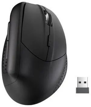 Wireless Vertical Ergonomic Mouse, 2.4GHz Connection, 5 Levels Up to 4000 DPI Wireless Vertical Ergonomic Mouse, 2.4GHz Connection, 5 Levels Up to 4000 DPI