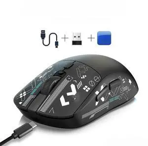 2.4G Thunder Wolf Dual-Mode Wireless Bluetooth Rechargeable Anti-Slip Gaming Mouse, Compatible with Tablets and Laptops 2.4G Thunder Wolf Dual-Mode Wireless Bluetooth Rechargeable Anti-Slip Gaming Mouse, Compatible with Tablets and Laptops