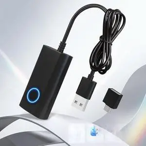 Portable Mouse Jitter Simulator Anti-Sleep Device for PC/Laptop Auto-Clicker Game Auto-Play No Software Required Plug And Play Portable Mouse Jitter Simulator Anti-Sleep Device for PC/Laptop Auto-Clicker Game Auto-Play No Software Required Plug And Play