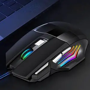 7 Keys Wired Gaming Mouse RGB Gradient Breathing Light Ergonomic USB Game Mice For Computer Laptop Gamers Office 7 Keys Wired Gaming Mouse RGB Gradient Breathing Light Ergonomic USB Game Mice For Computer Laptop Gamers Office