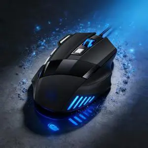 Wired RGB Gaming Mouse 6 Button Optical Adjustable DPI Ergonomic Ambidextrous Metal Base Backlit Budget Gaming Mouse for PC Laptop Desktop Gamer Office Wired RGB Gaming Mouse 6 Button Optical Adjustable DPI Ergonomic Ambidextrous Metal Base Backlit Budget Gaming Mouse for PC Laptop Desktop Gamer Office