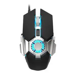 Competitive Gaming Wired Mouse with Macro Programming, RGB Lighting, and Cooling Fan Competitive Gaming Wired Mouse with Macro Programming, RGB Lighting, and Cooling Fan